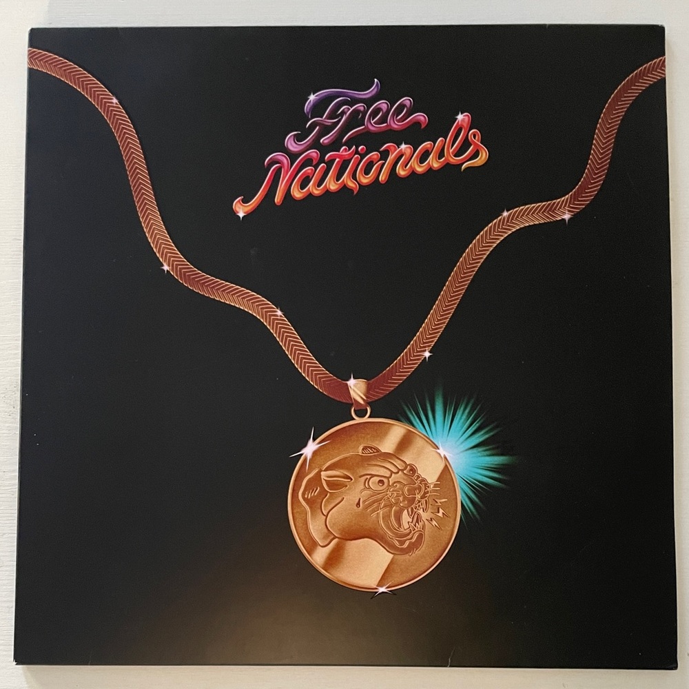 Free Nationals vinyl record limited edition transparent with gold splatter